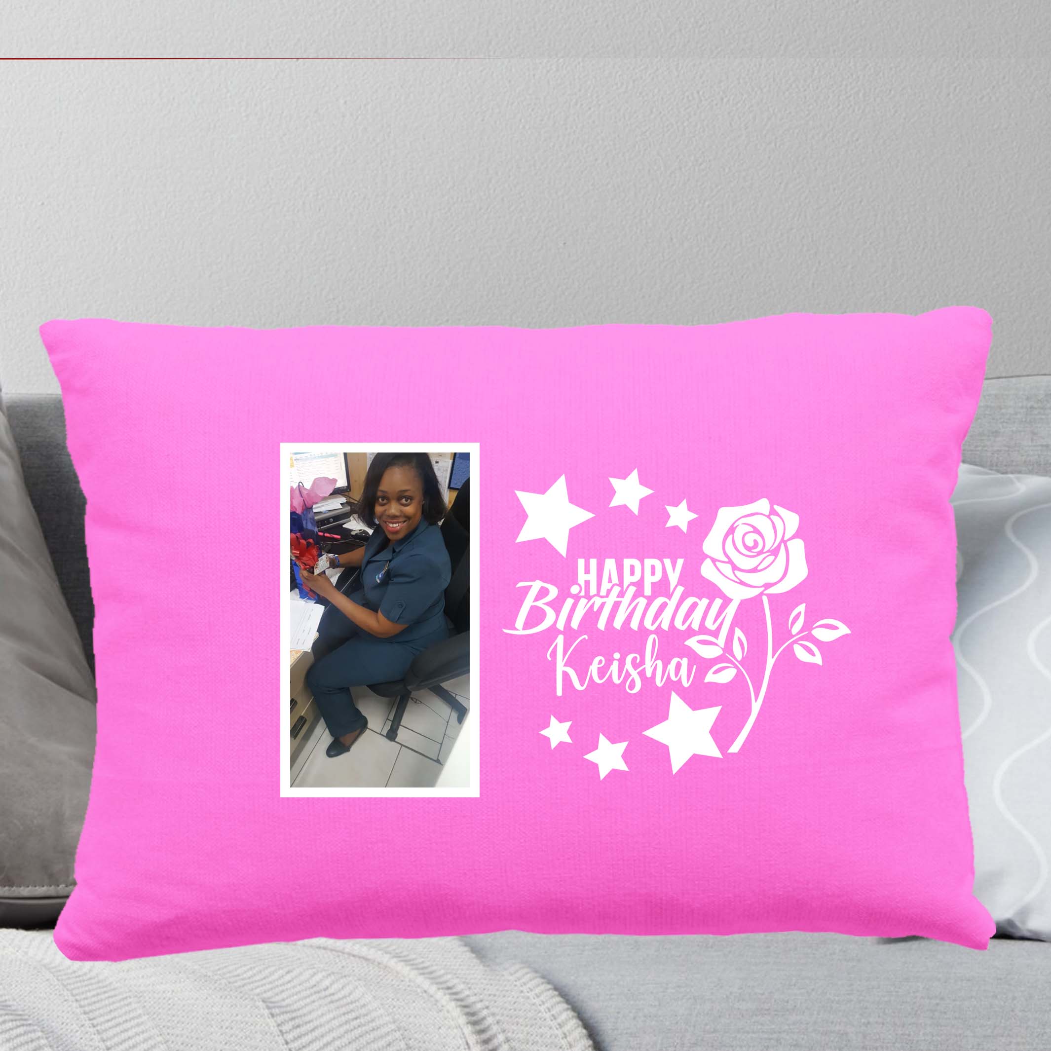 Birthday pillow clearance design